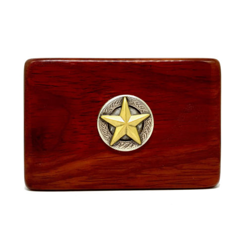 Antique Texas Star Business Card Box