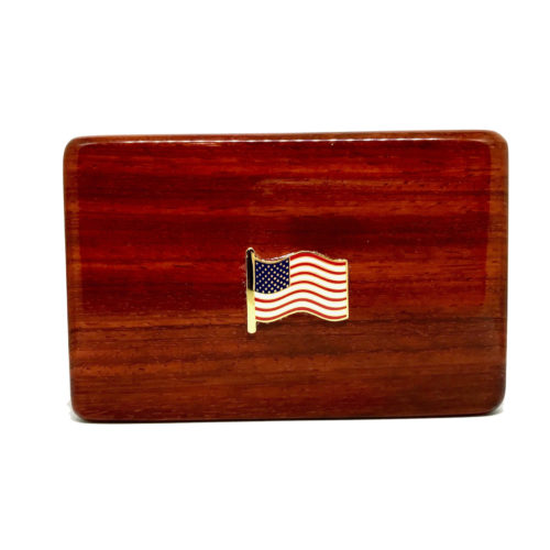 US Flag Business Card Box